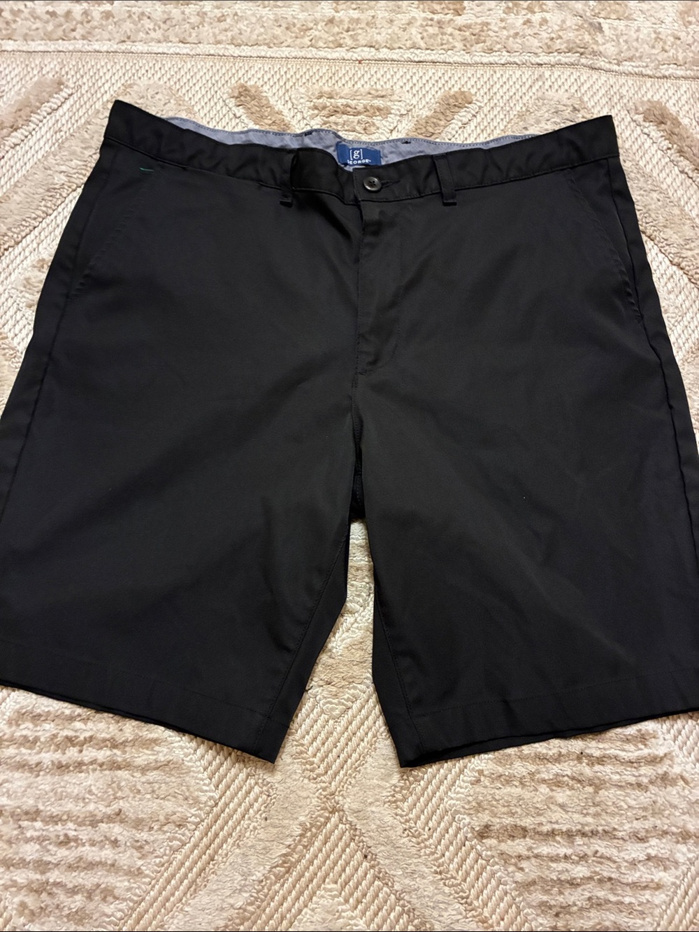 George Black Flat Front Men’s Shorts